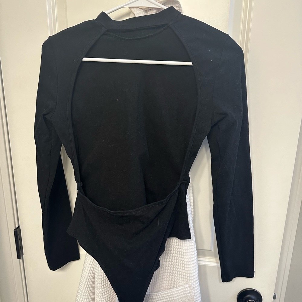 Backless Turtleneck Bodysuit